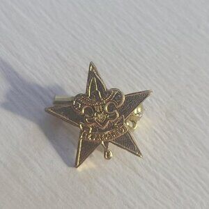 BSA Be Prepared Eagle Small Gold Lapel Pin